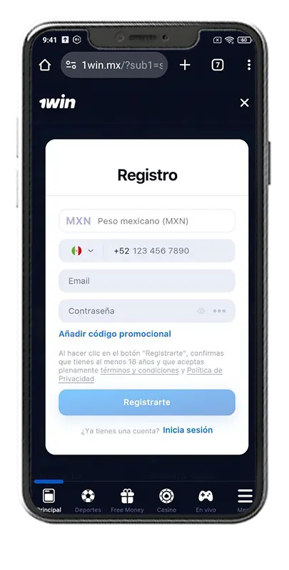 Registrace nového účtu 1win pro esport sázky