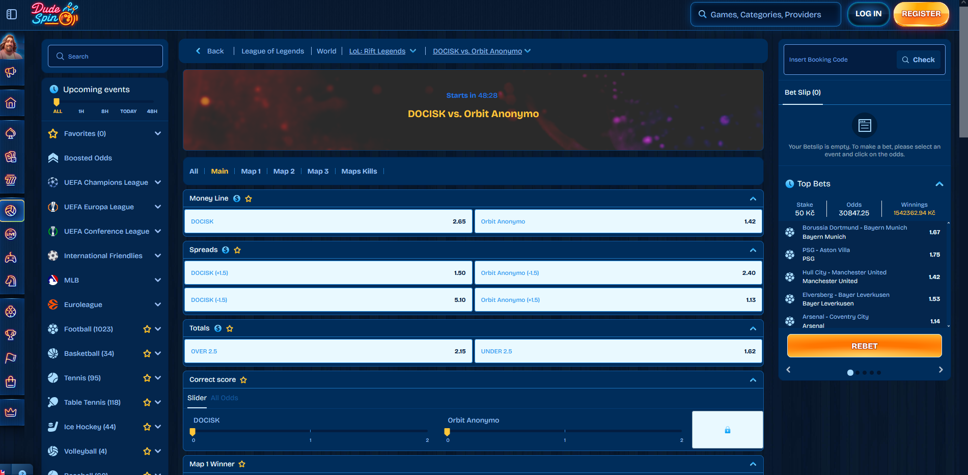 Dudespin League of Legends kurzy pro LEC a Worlds